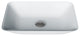 VIGO Sottile 18"L x 13"W x 4"H Glass Rectangular Vessel Bathroom Sink, White
