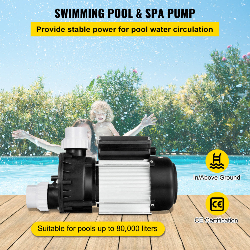 Swimming Pool Pump SPA Bath Hot Tub Water Circulation Pump, 750 W