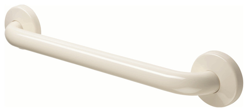 24 Inch Grab Bar With Safety Grip, Wall Mount Coated Grab Bar, Biscuit