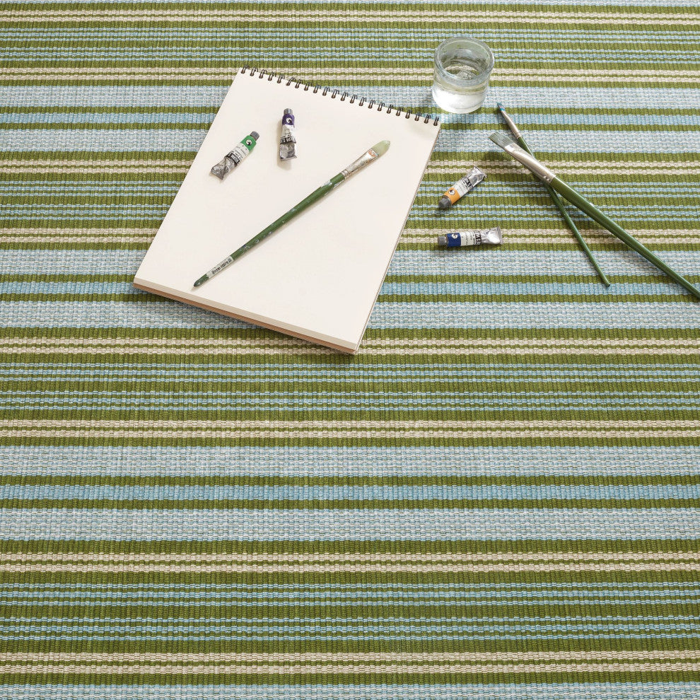 Dash & Albert Caravan Stripe Multi Machine Washable Rug, Multi, 2' x 3'