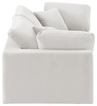 Comfy Upholstered Modular Sofa, Cream, 2-Piece: 2 Corner Chair, Velvet