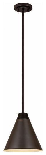 Zlite 6011P12-BP 1-Light Pendant, Bronze Plate
