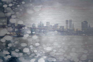"Down Town" Print on Brushed Aluminum, 36"x24"