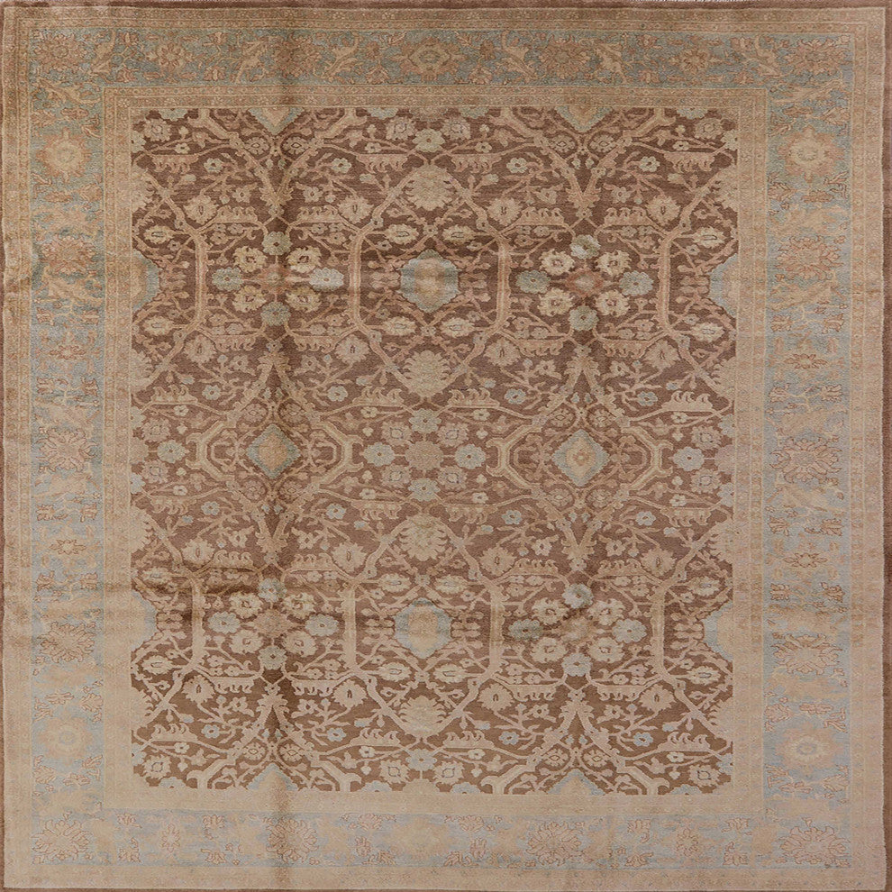 Ahgly Company Indoor Square Mid-Century Modern Area Rugs, 6' Square
