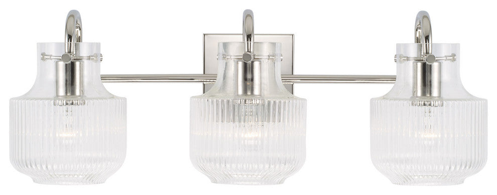 Capital Lighting 145131 Nyla 3 Light 24"W Bathroom Vanity Light - Matte Black