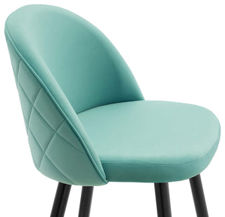 Cordial Performance Velvet Counter Stools Set of 2 Mint