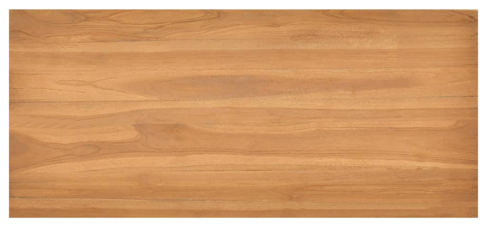 vidaXL Solid Teak Wood Desk 39.4" Computer Writing Study Office Table Home