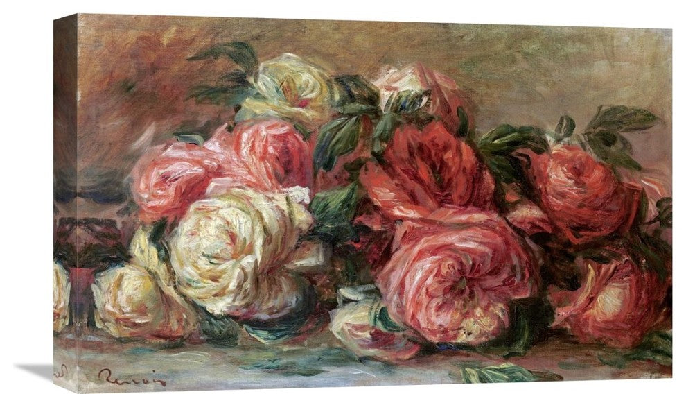 "Discarded Roses" Stretched Canvas Giclee by Pierre-Auguste Renoir, 22"x14"