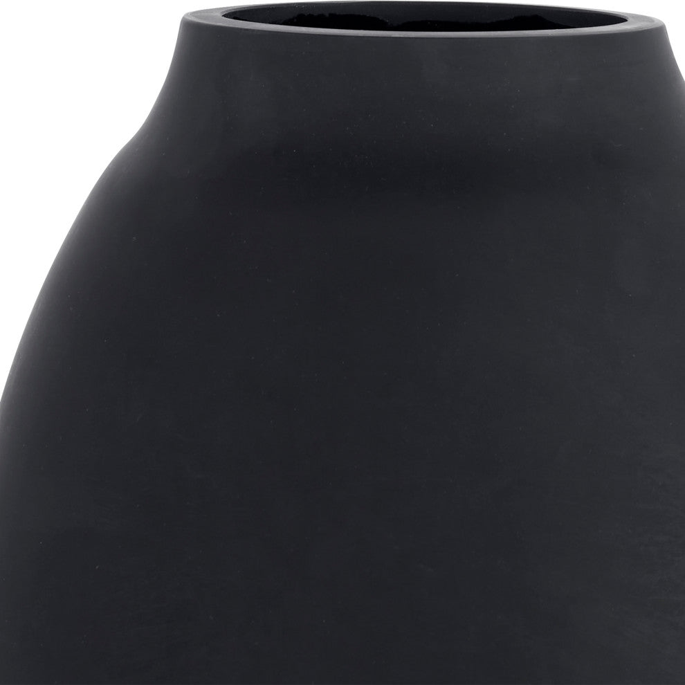 Uttermost Hearth Matte Black Vases, Set of 3