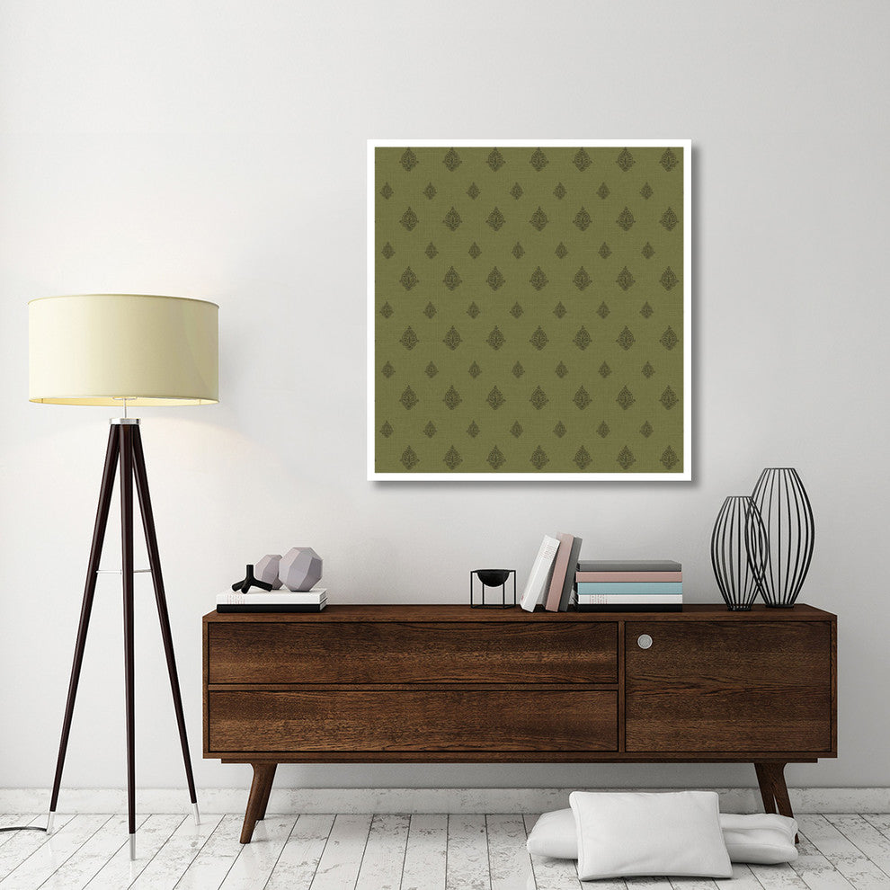 "Woodcut Pattern I" Digital Paper Print by Daphne Brissonnet, 44"x46"