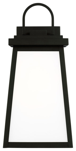 Founders Large One Light Outdoor Wall Lantern, Black