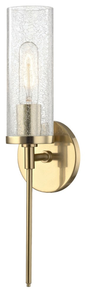 Olivia 1-Light Wall Sconce, Aged Brass Finish