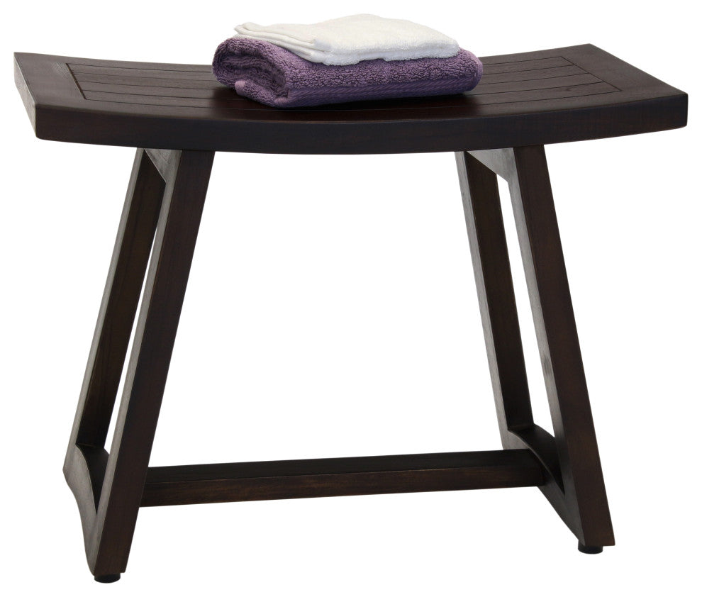Patented 24" Asia Buru Mocha-Shield Teak Shower Bench