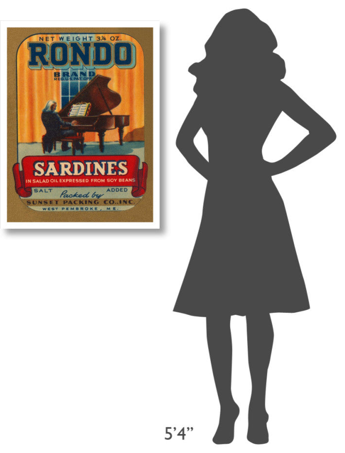 "Rondo Brand Sardines" Digital Paper Print by Retrolabel, 25"x32"