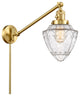 Innovations 237-SG-G664-7 1 Light 8" Swing Arm, Switch, Satin Gold
