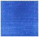 8' Square Handmade Persian Gabbeh Wool Rug Q6991