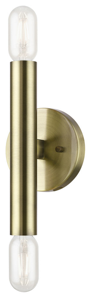 Livex Lighting Antique Brass ADA 2-Llght Wall Sconce