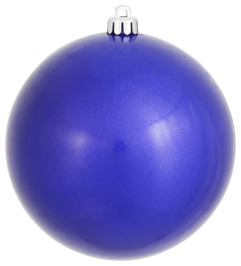 Vickerman N591022Dcv 4" Cobalt Candy Ball Ornament, 6 Per Bag