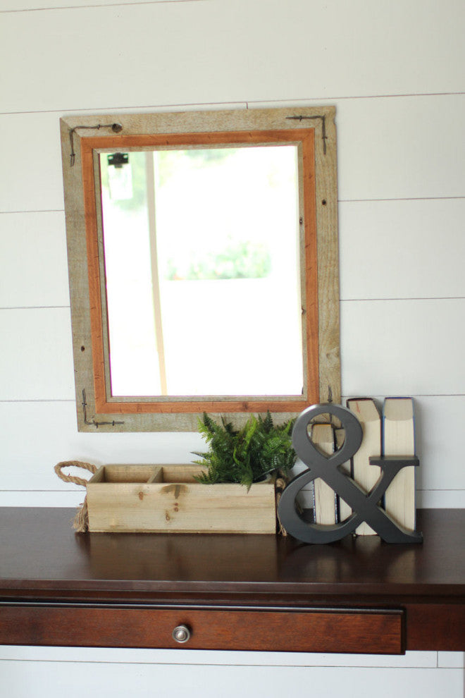 Hobble Creek Style Barnwood With Alder Overlay And Barbed Wire, 30"x42"