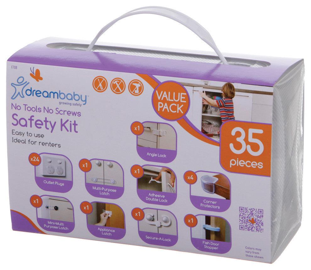 No Tools Required Home Safety Kit, 35-Pieces