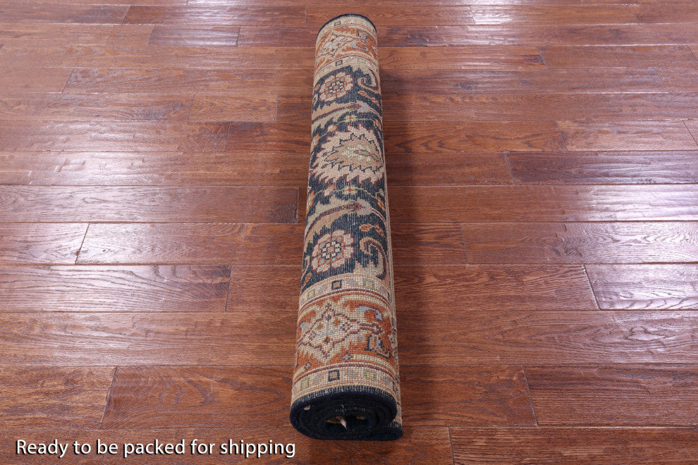 Heriz Serapi Handmade Wool Rug 4' 0" X 6' 0" - Q16017