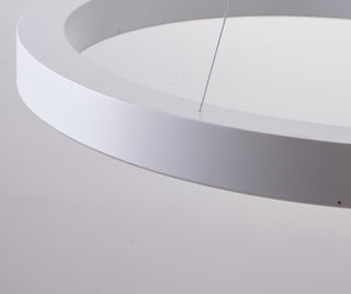 LED Chandelier, Matte White