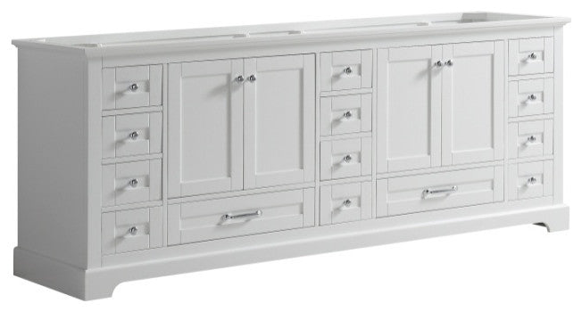 Dukes 84" White Vanity Cabinet Only