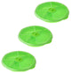 Two Compartment Microwave Tray with Cover, Green, Pack of 3