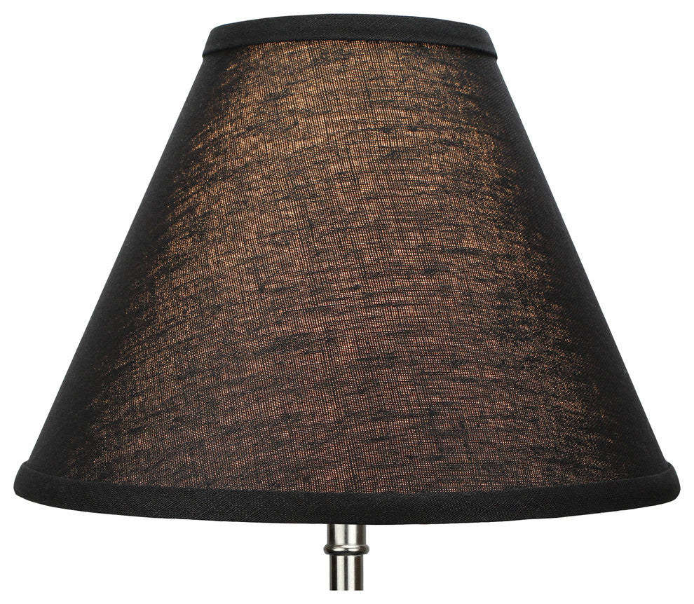 Fenchel Shades, 5"x12"x9" Spider Attachment Empire Lamp Shade, Designer Linen Bl