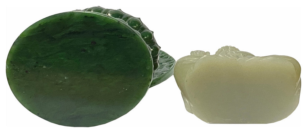 Chinese Jade Stone Sitting Buddha Gautama Amitabha Shakyamuni Statue Hws1810