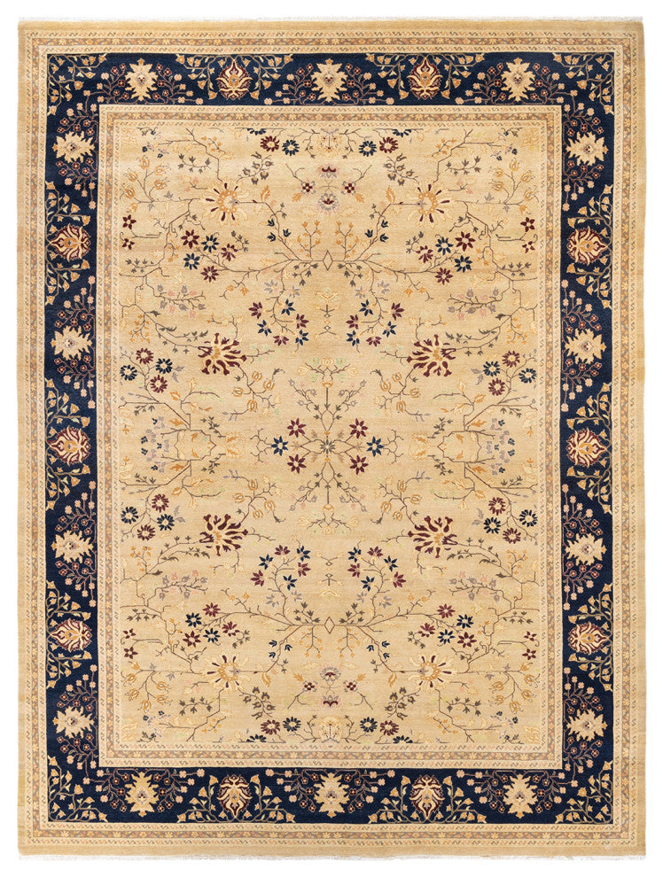 Mogul, One-of-a-Kind Hand-Knotted Area Rug Yellow, 9'3"x12'1"