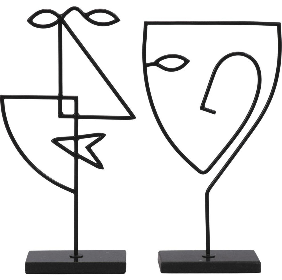 Posie Decorative Object or Figurine, Matte Black