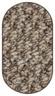 Cambridge II Soft Scroll Loop Indoor Area Rug, Sorrell Oval 6'x9'