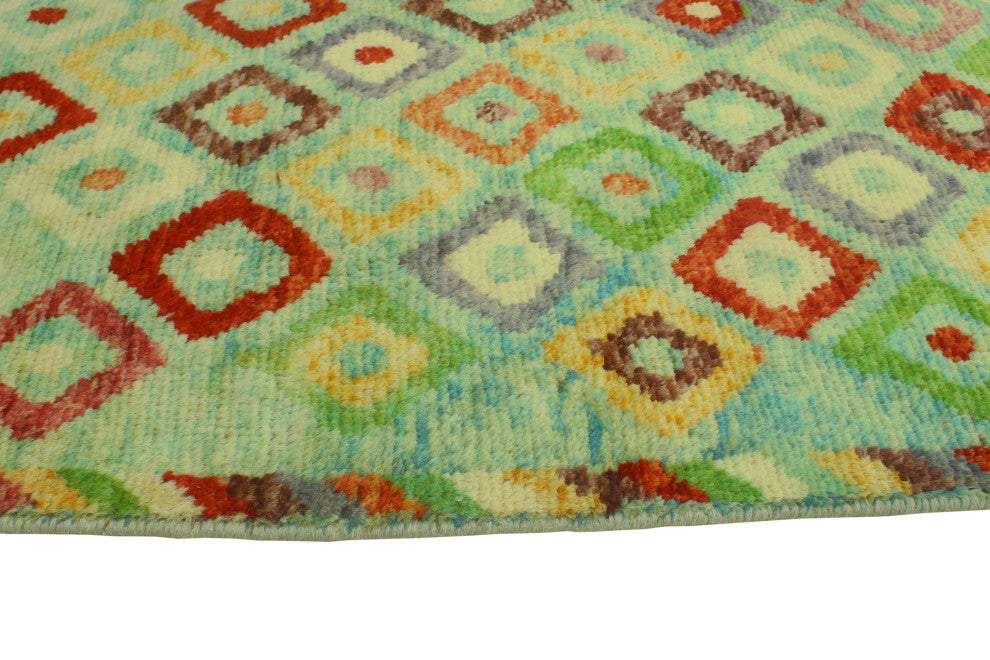 Balochi Aymme Red/Orange Rug, 6'5x9'8