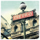 "Paris Metro Letter" Digital Paper Print by Sue Schlabach, 42"x42"