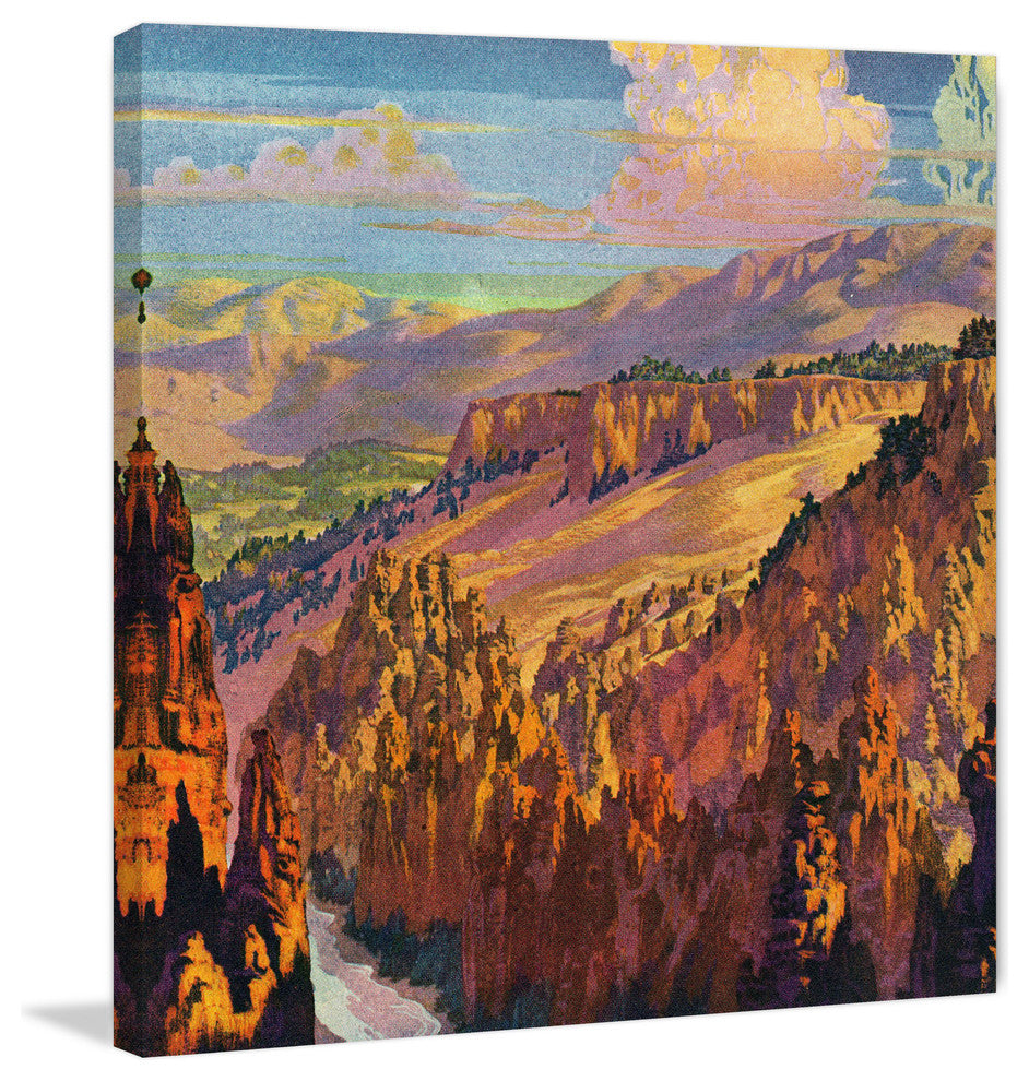 "Grand Canyon" Painting Print on Wrapped Canvas