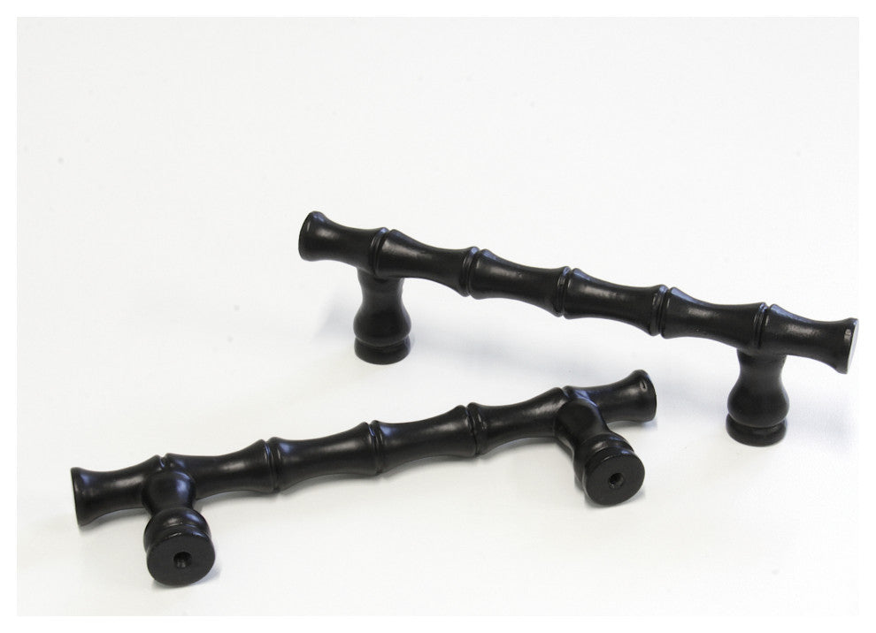 RCH Traditional Iron Handle Pull, Matte Black, 5 Pack, Black, 5 Inch