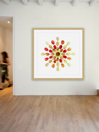 "Red Babble" Framed Art Print