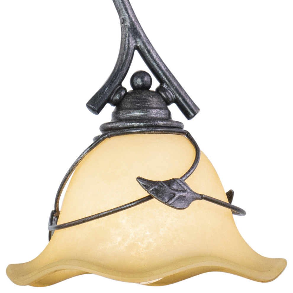 Vaxcel Vine Mini Pendant Oil Shale with Amber Flake Glass