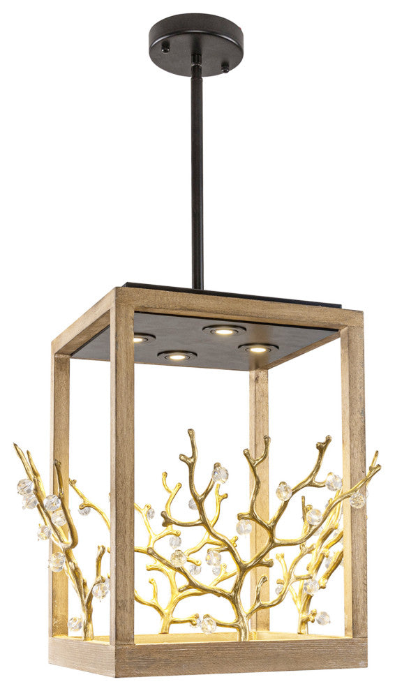 18.5-inch Modern Pendant Lighting with Tree Branch Element