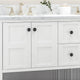 Anna Contemporary 60" Wood Bathroom Vanity, Counter Top Not Included, White