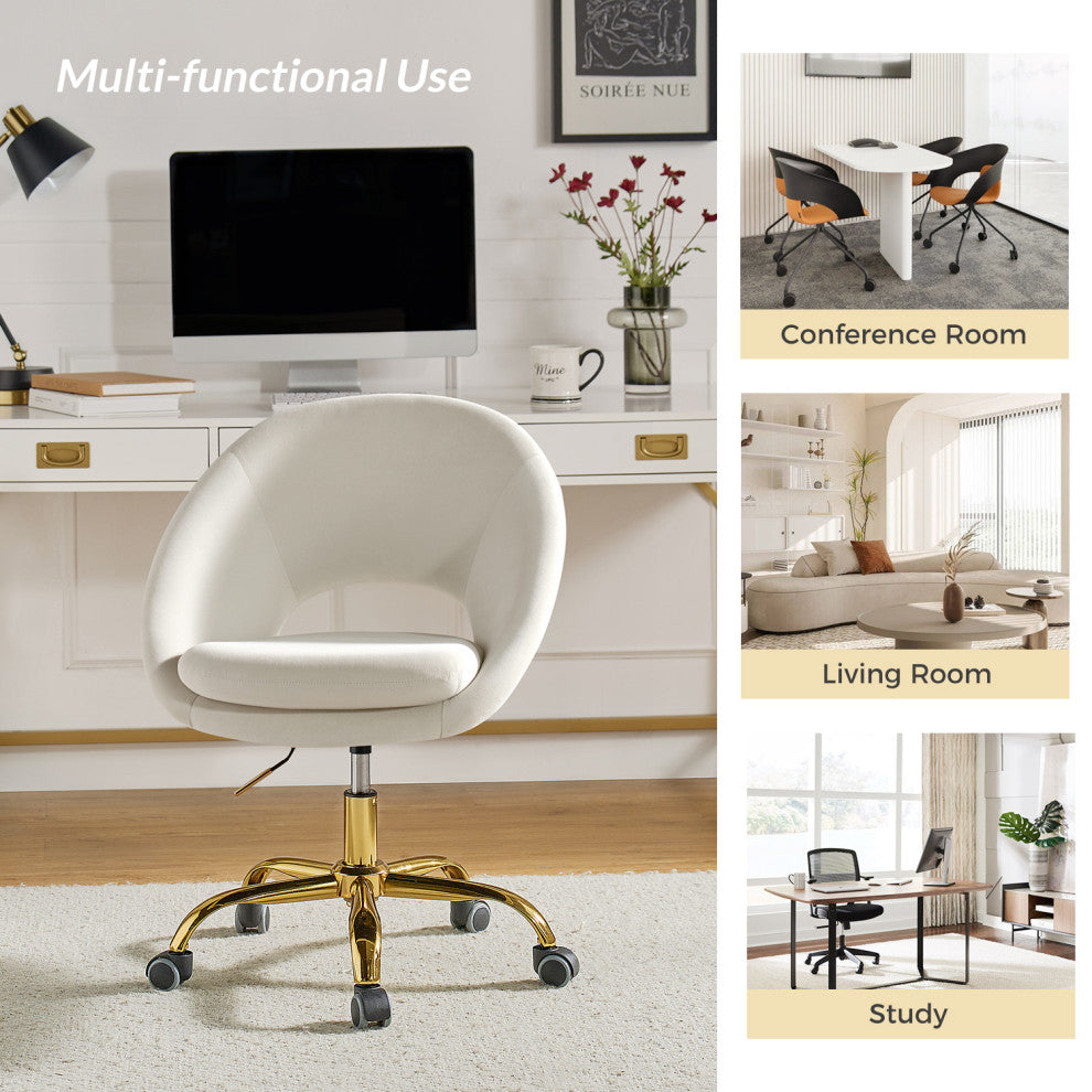 Savas Task Chair, Ivory