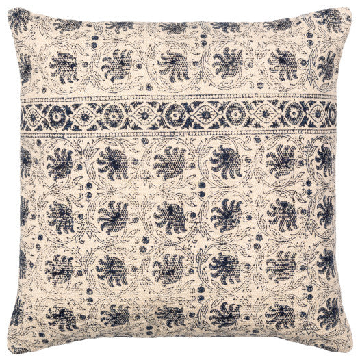 Surya Prisha Pillow Shell With Polyester Insert 22"H X 22"W Light Beige