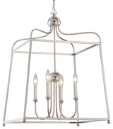 CRYSTORAMA 2244-PN_NOSHADE 4 Light Polished Nickel Chandelier