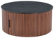 Nejaus Black And Walnut Coffee Table