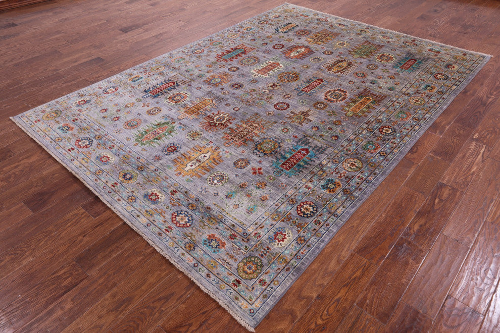 Hand Knotted Persian Wool Rug 6' 9" X 9' 8" - Q12204