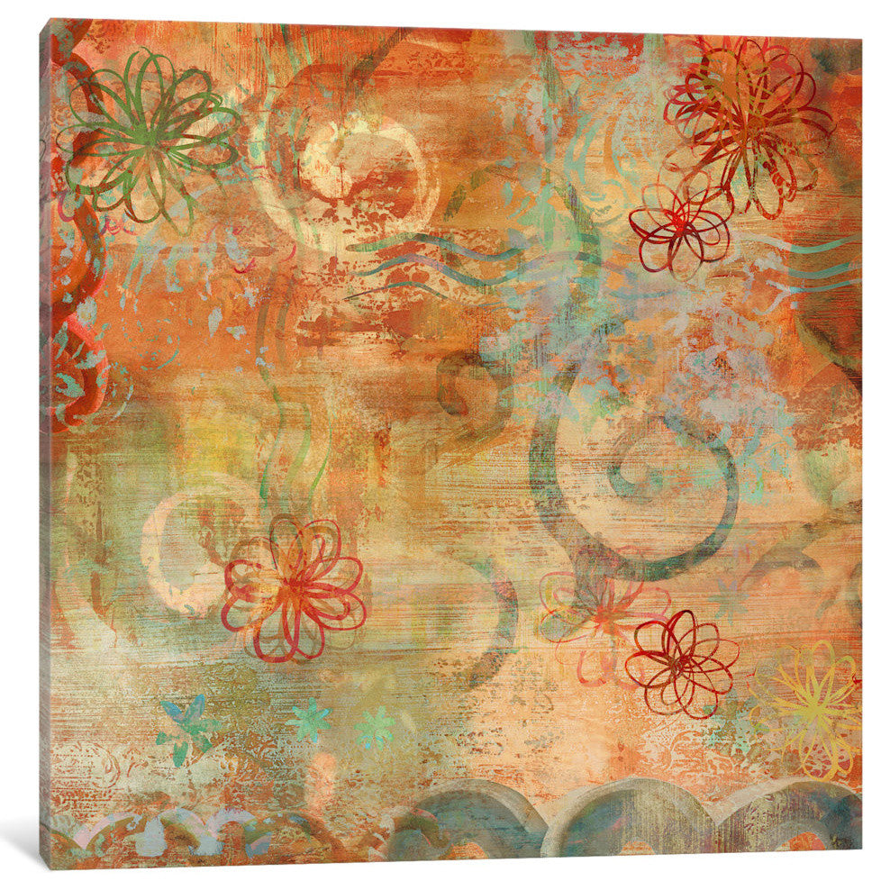 "Happy Days II" by Emily Dunn, Canvas Print, 37"x37"