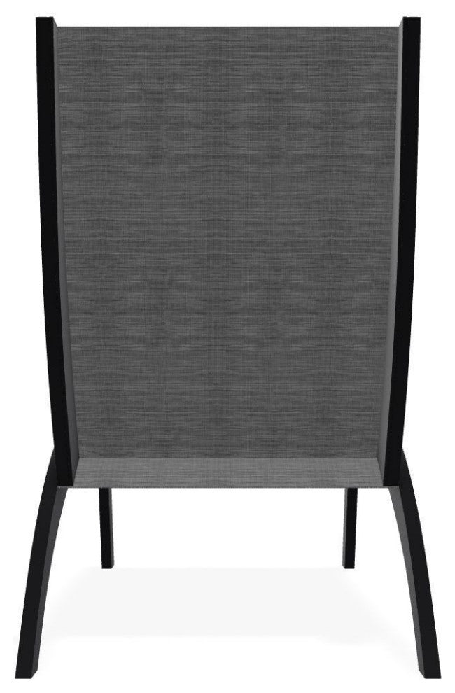 Dune Sling Stackable Outdoor Hydro-Lounge Chaise, Collect Charcoal/Black