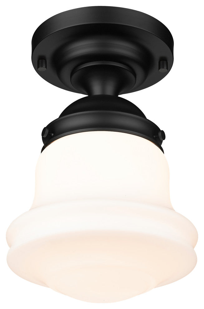 Zlite 735F10-MB 1-Light Flush Mount, Matte Opal