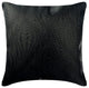 Textured Black Faux Leather & Suede 18"x18" Pillow Cover, Black Diamond